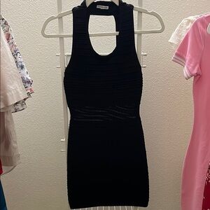 Charlotte Russe Elegant Black Backless Dress
